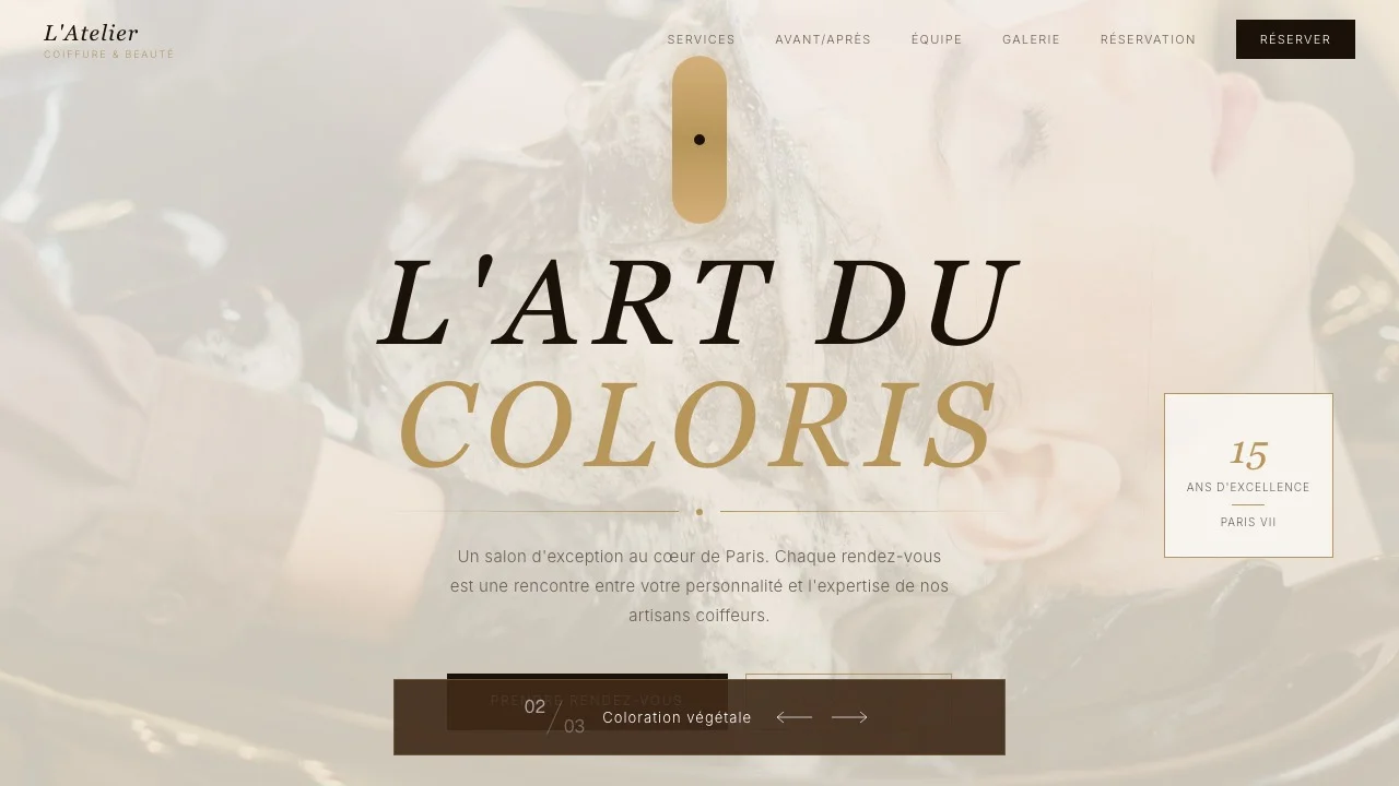 Aperçu du modèle L'Atelier Coiffure