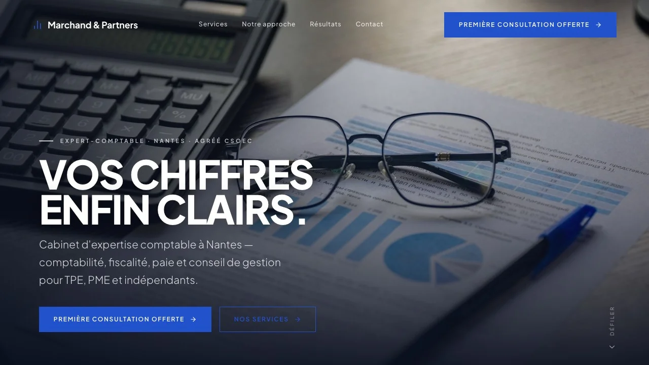 Aperçu du modèle Fiduciaire Marchand & Partners