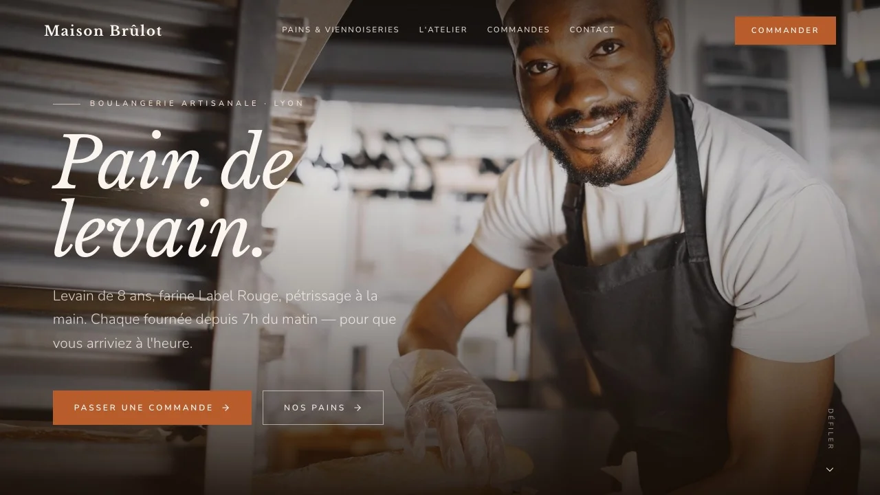 Aperçu du modèle Maison Brûlot