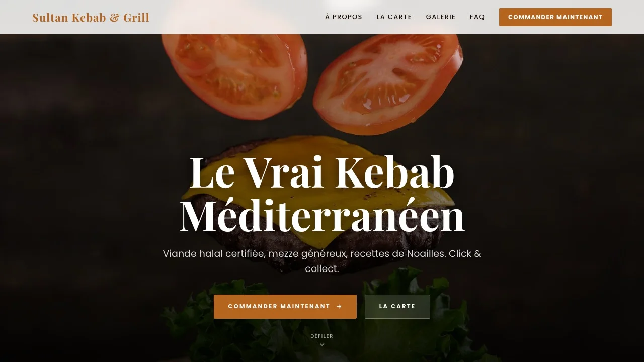 Aperçu du modèle Sultan Kebab & Grill