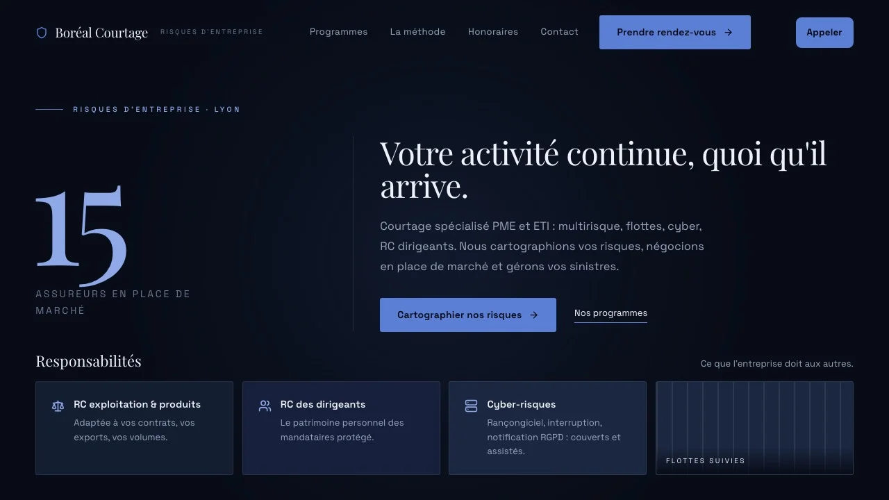 Aperçu du modèle Boréal Courtage