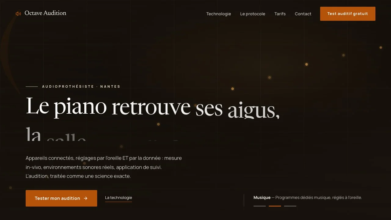 Aperçu du modèle Octave Audition